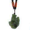 2" China Certified Nature Hetian Nephrite Jade Wealth Gold Fish Hand Carved Pendant 3778 view 4