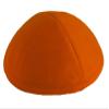 A1 Skullcap Linen Fabric Kippot Single or Bulk Kippah Optional Custom Imprinting Inside for Your Speacial Event Orange view 1