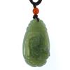 1.7" China Certified Nature Hetian Nephrite Jade Fortune Pixiu Hand Carved Necklace Pendant 3449 view 3