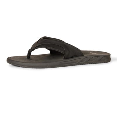 Amazon Essentials Men's Slip-on Flip Flop Comfort Sandals - Black, Size 14, Casual