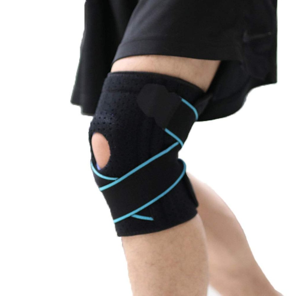Kmgjc Collision Avoidance Knee Sleeve, Knee Pain Relief Meniscus Tear, Faster Injury Recovery (one Pair) (Color : Bleu, Size : Universal)