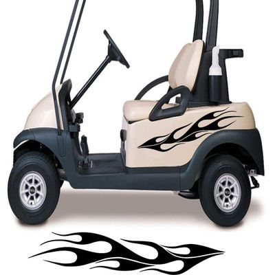 Golf Cart Decals Accessories Two Color Go Cart Stickers GCA1223