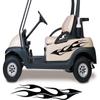 Golf Cart Decals Accessories Two Color Go Cart Stickers GCA1223 view 1