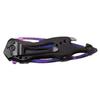 MTECH USA Folding Knife, 3.75-Inch Half-Serrated Blade, Titanium Coating, Glass Breaker, Pocket Clip (Galaxy) view 2