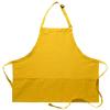 DayStar Apparel 200XL Extra Large Three Pocket Bib Apron (6 Pack), Yellow view 1