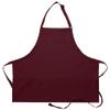 DayStar Apparel 200XL Extra Large Three Pocket Bib Apron (6 Pack), Maroon view 1