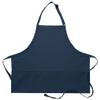 DayStar Apparel 200XL Extra Large Three Pocket Bib Apron (6 Pack), Navy view 1