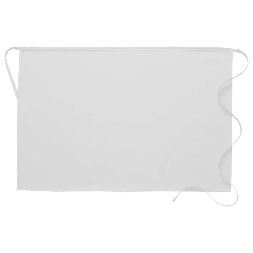DayStar Apparel 110NP No Pocket Half Bistro Apron (6 Pack), White