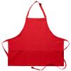 DayStar Apparel 200XL Extra Large Three Pocket Bib Apron (6 Pack), Red view 1