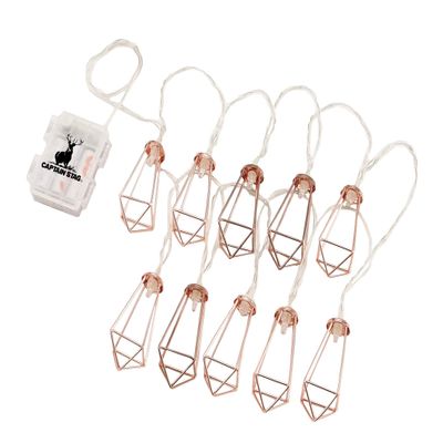 Captain Stag UK-4054 LED Light LED Decoration Light, 10 Lights, Total Length 9.3 ft (3.3 m), Continuous Lighting: Approx. 30 Hours, Diamond UK-4054