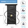 Lewis N. Clark WaterSeals Cinch Locking Backpack | Waterproof Drawstring Bag | Anti-Theft Combination Lock | For Men & Women | Black view 4