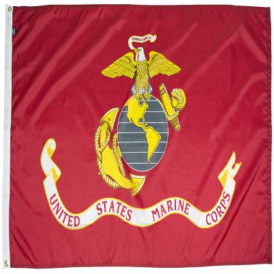 FlagSource Nylon USMC, Military Flag, Made in The USA, 4x6'