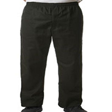 Fame Fabrics 81667 C17 Designer Chef Pants, Black, LG
