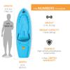 Lifetime 90787 Dash 66 Youth Kayak, Glacier Blue, 78 inches view 2