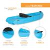 Lifetime 90787 Dash 66 Youth Kayak, Glacier Blue, 78 inches view 4