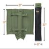 Razer Snake Gaiters for Hiking, Hunting - Snake Bite Protection Guards for Lower Legs with Storage Bag, Heavy Duty, Adjustable Lightweight Design fits Men, Women - Lab Tested in USA (Olive Drab) view 2