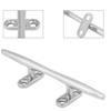 Aramox Boat Cleat, 6" Stainless Steel Mooring Boat Cleat Fasteners Hook Deck Rope Cleat Hollow Base Bollard for Boat Marine Kayak and Dock view 4