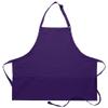 DayStar Apparel 200XL Extra Large Three Pocket Bib Apron (6 Pack), Purple view 1