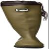  Hanshin Base FU5501PVC Portable Boots Flat Sole Khaki L view 2