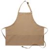 DayStar Apparel 200XL Extra Large Three Pocket Bib Apron (6 Pack), Khaki view 1
