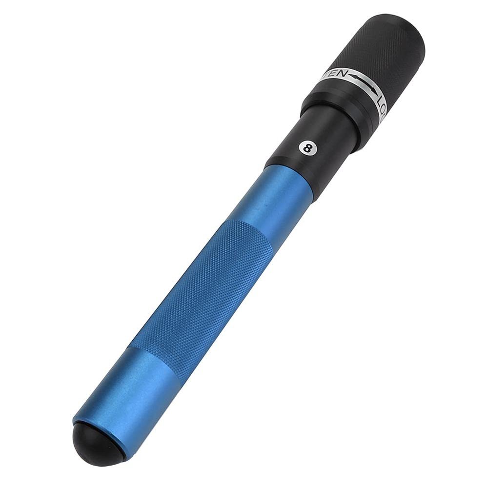 Alomejor Cue Extender Aluminum Alloy Billiard Holder Push On Nine Ball Telescopic Cue Extension Billiards Accessory Parts(Blue)