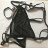 2021 Sexy Lace Flowers Solid Color Low Waist Panties G-String Thongs Underwear (Black, M) view 1