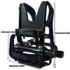 YBEKI All-Terrain Bike Pedals with Toe Clips & Adjustable Straps Dual-Purpose Resin/Alloy Bicycle Pedals 9/16" Spindle - Indoor/Outdoor Use for Exercise/Spin/Road Bikes MTB (Black) view 3
