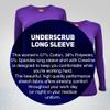 M&M SCRUBS Women's Under Scrub Tee Crew Neck Long Sleeve T-Shirt 2 - Pack (Purple, 2X-Large) view 4