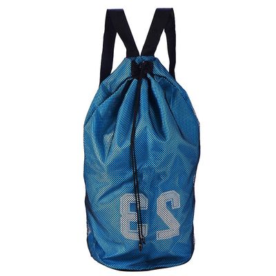 Alomejor Sports Training Drawstring Backpack Exercising Mesh Storage Bag for Basketball Football Soccer(Blue)
