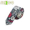 Mens Tie Cotton Necktie Stripe Squared Pattern Multicoloured Neckwear (C32) view 2