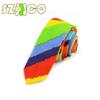 Mens Tie Cotton Necktie Stripe Squared Pattern Multicoloured Neckwear (C53) view 2