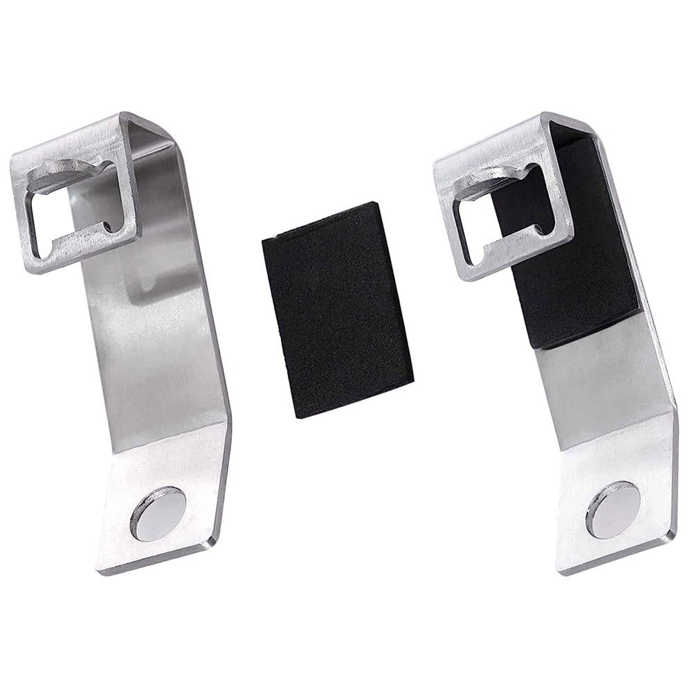 Cooler Lock Bracket with Bottle Opener Compatible with Yeti/RTIC Coolers, Made of Highest Grade Stainless Steel (316L) (Silver)