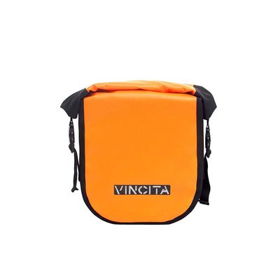 Vincita Single Pannier Water-Resistant Side Bags Adjustable Quick-Release Standard Clip with Rain Cover for Bicycle Cargo Rear Rack Saddle Bag Shoulder Bag Pannier Rack Bicycle Bag Bike Cycling