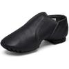 Stelle Jazz Shoes for Girls Boys Leather Unisex Slip-On Dance Shoes (Toddler/Little Kid/Big Kid)(Black,3ML) view 1