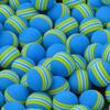12pcs 42mm Rainbow EVA Foam Ball Golf Practice Indoor Training Aid Soft Golf Training Ball (Blue) view 3