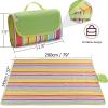 FashionLive Beach Blanket Extra Large Picnic Blanket Outdoor Blanket Waterproof Sand Free Oversized Camping Mat Foldable Portable Handy Tote for Travel Sports Home Yoga Park Grass Lawn, 79"x57" view 3