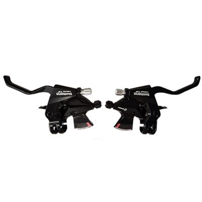 SHIMANO 8 V Black Shifters for Bicycles, Adults, Unisex, Multicoloured, One Size