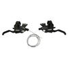SHIMANO 8 V Black Shifters for Bicycles, Adults, Unisex, Multicoloured, One Size view 2