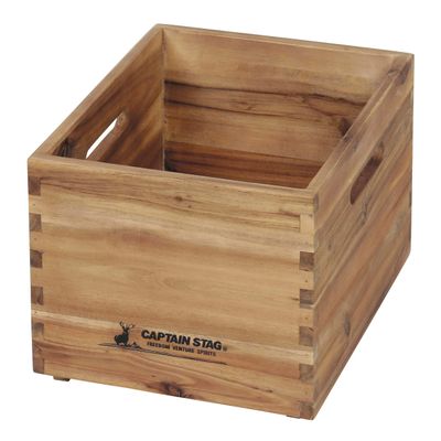 Captain Stag UP-2003 Wooden Box, Storage Box, Storage Case, Wooden Box, External Dimensions (W x D x H): 100.0 x 118.4 x 86.6 inches (255 x 300 x 220 cm), Stackable