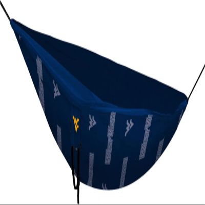 Logo Brands NCAA West Virginia Mountaineers Unisex West Virginia Bag Hammock98H - Hammock, Navy, One Size