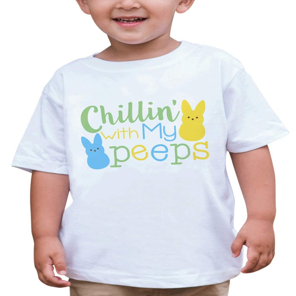 7 ate 9 Apparel Boy's Funny Easter T-Shirt 4T White