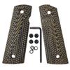 Cool Hand 1911 G10 Grips, Full Size (Government/Commander), Grips Screws Included, Magwell Cut, Mag Release, Ambi Safety Cut, New Generation OPS Texture, Coyote, H1M-JVM-24 view 1