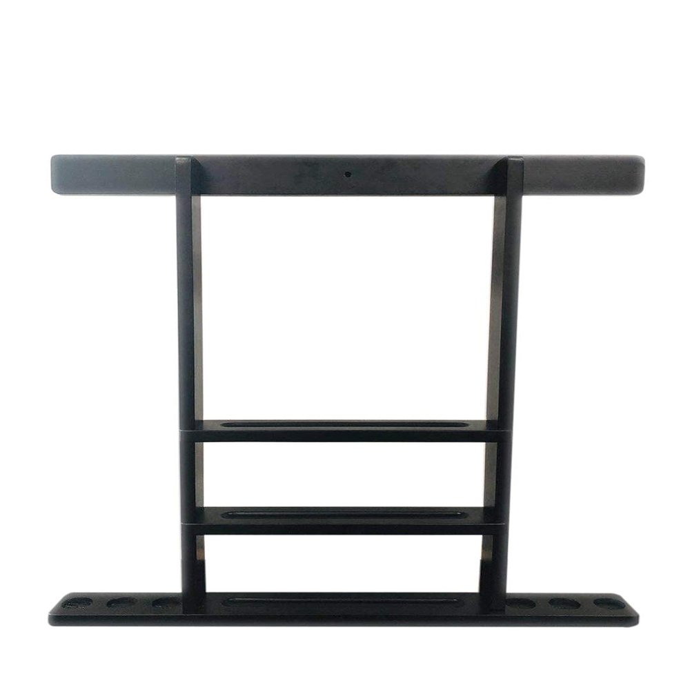 6 Pool Cue Rack - Billiard Stick Wall Rack Billiards Pool Cue Rack, (Multiple Colors Available) (Black)