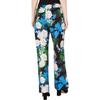 I-N-C Womens Floral Crepe Casual Wide Leg Pants, Multicoloured, 8 Black view 2