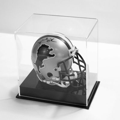 Mini Football Helmet Mirror Back with Solid Black Base