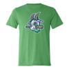 108 Stitches MiLB Hartford YardGoats Minor League Baseball Men's Vintage Tri-Blend T-Shirt (Medium) Green view 1