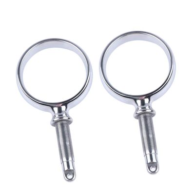 Boat Oar Locks, 2 Pcs 316 Stainless Steel 2 1/5 Dia Oarlock Sockets for Kayak Paddle, Large Canoe Paddle Holders for Small Boat Dinghy Canoe, Dinghy, Lifeboat, Jon Boat Kayak Accessories