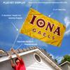 Iona College Gaels Gold Flag with Pole and Bracket Complete Set view 2