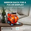 Better Display Cases Acrylic Display Case for Collectibles, Full Size Soccer Ball Display Case,Blue Risers & Clear Base, WM,Handcrafted Showcase Box.DIM;9.75" L x 9.75" W x 9.75" H. (A027-BLR) view 2