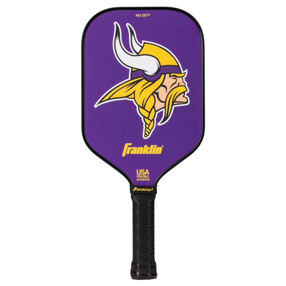 Franklin Sports Minnesota Vikings Pickleball Paddle - Pickleball X - Polypropylene Core, Team Logo - NFL Official Licensed Product